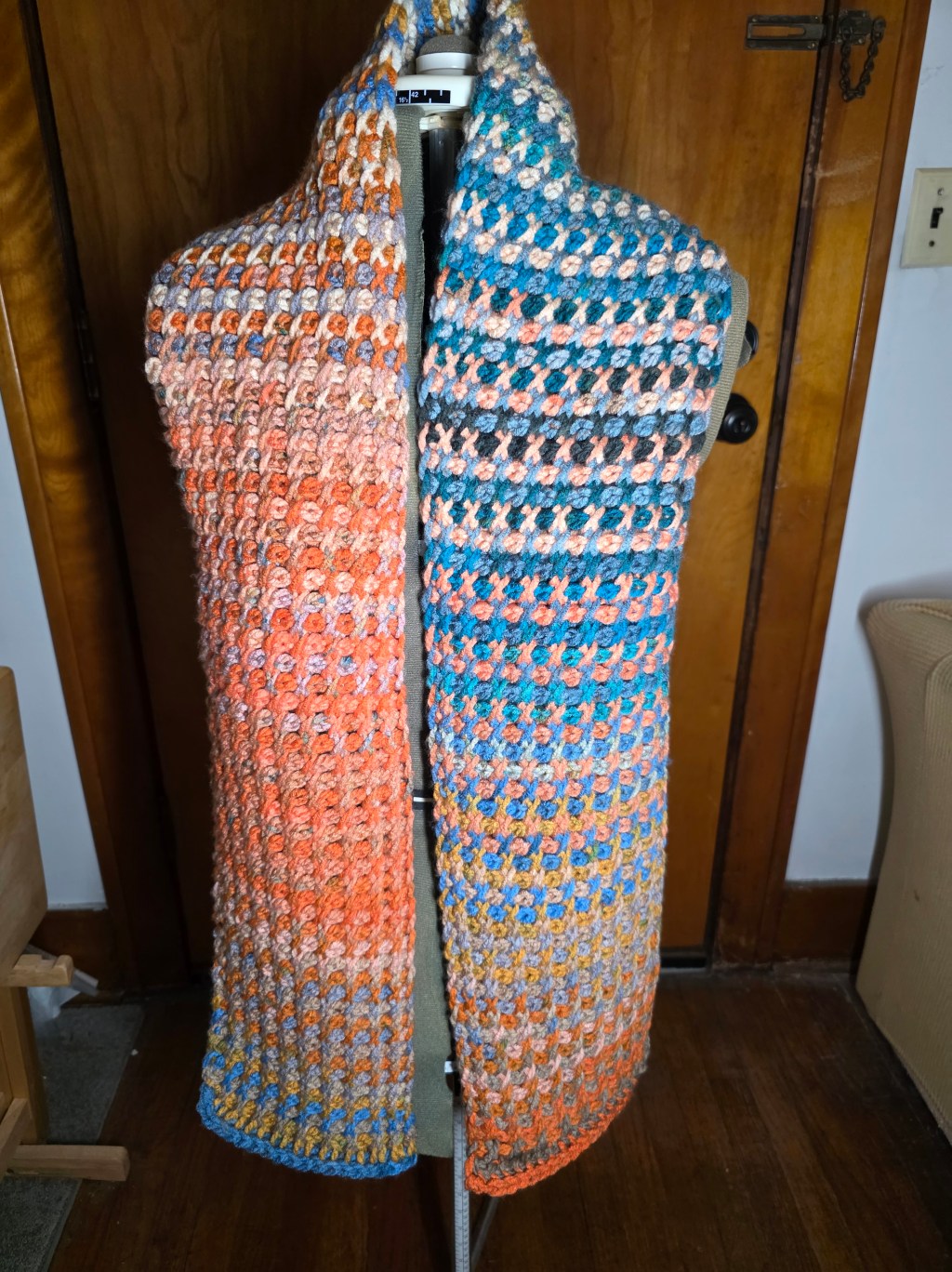 Tunisian Cross Stitch&nbsp;Scarf